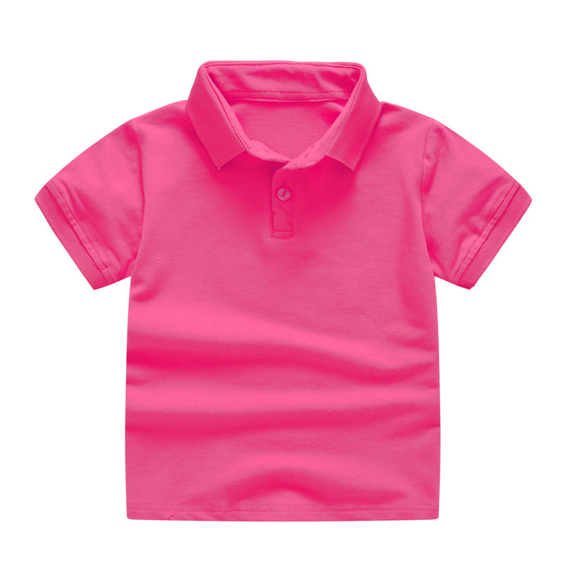 Kids’ Solid Color Uniform Polo Shirt