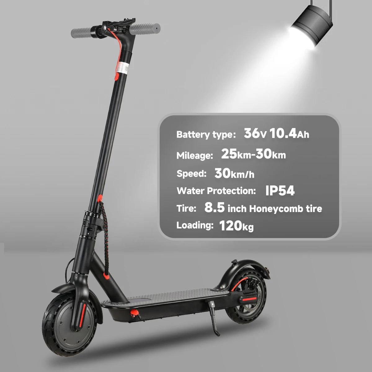 350W Foldable App-Connected Electric Scooter – 36V