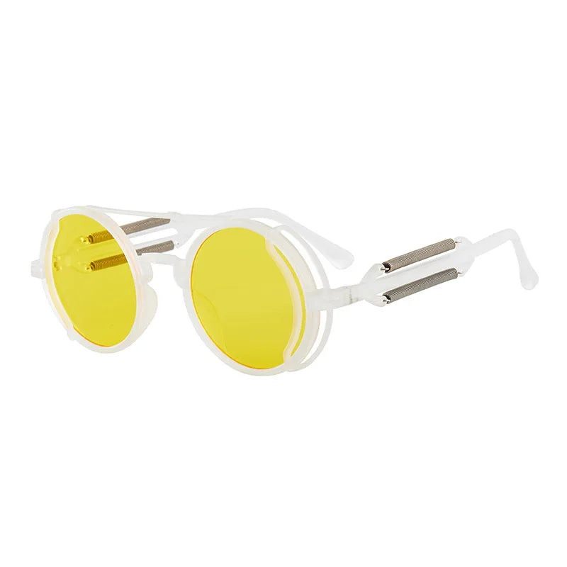 Retro Round Gothic Steampunk Sunglasses