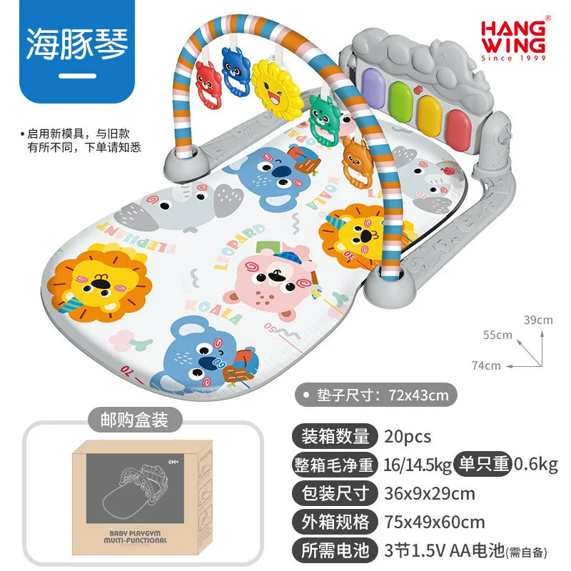 2025 New Baby Music Play Mat Puzzle Carpet Piano Keyboard Infant Playmat Early Education Gym Crawling Game Pad Toy Picnic
