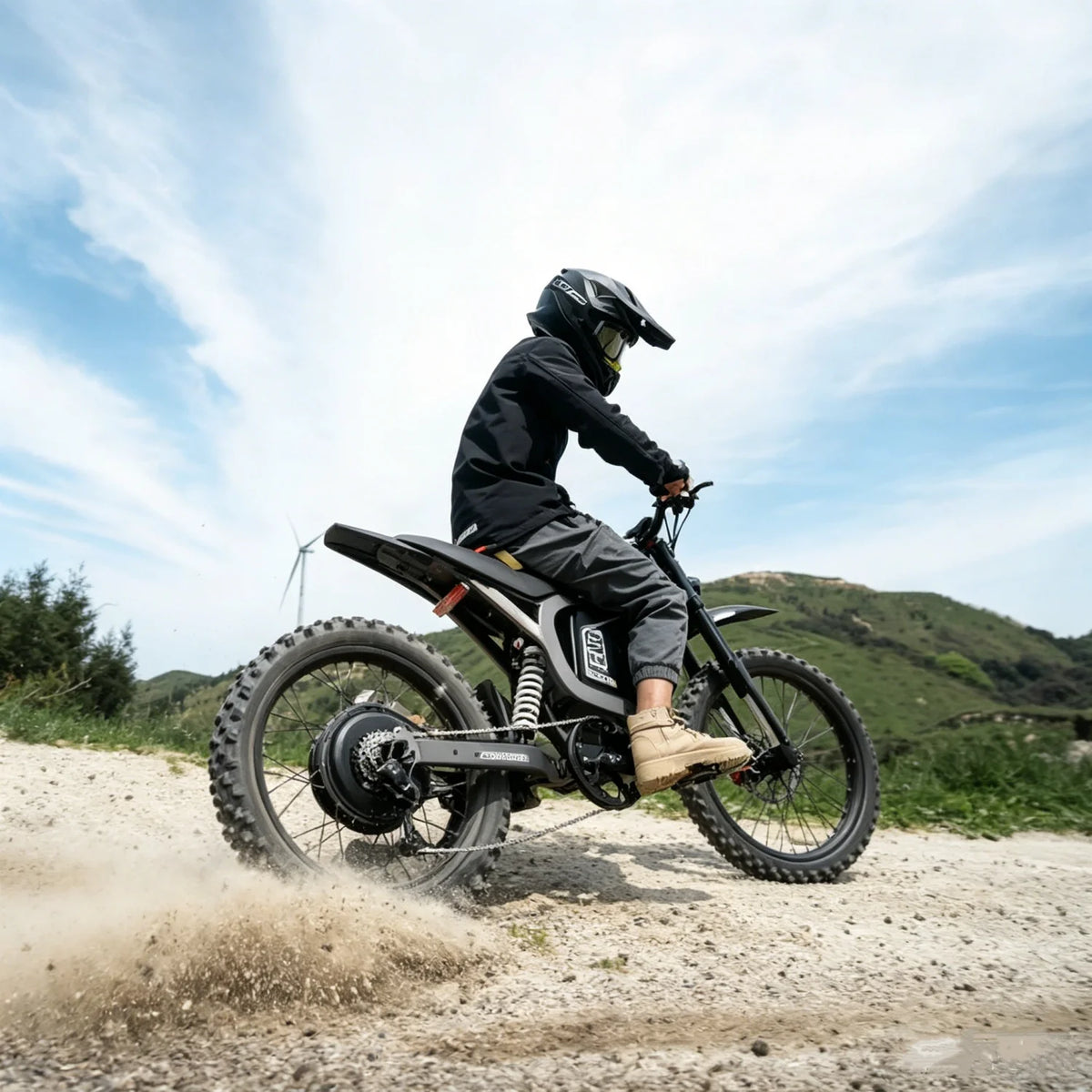 R19 72V Electric Dirt Bike – 3000W Rated / 9000W Peak