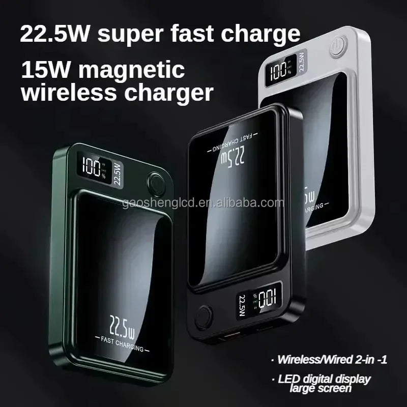 10,000mAh 22.5W Magnetic Wireless Power Bank