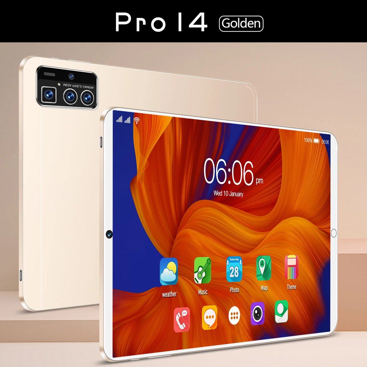 Pro14 16GB/1TB Android 12 Tablet PC