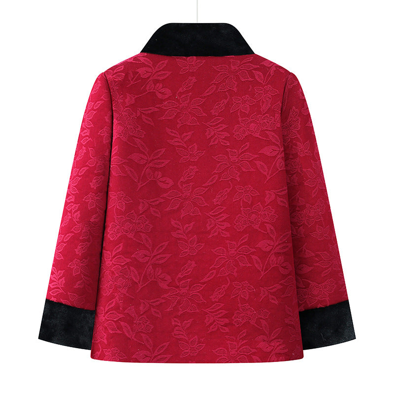 Grandma's Winter Coat Tang Coat Cotton Coat Old People's Mother's Winter Lamb Fleece Cotton Coat Coat Old Lady Old People's Cotton Coat Padilla Innovations LLC