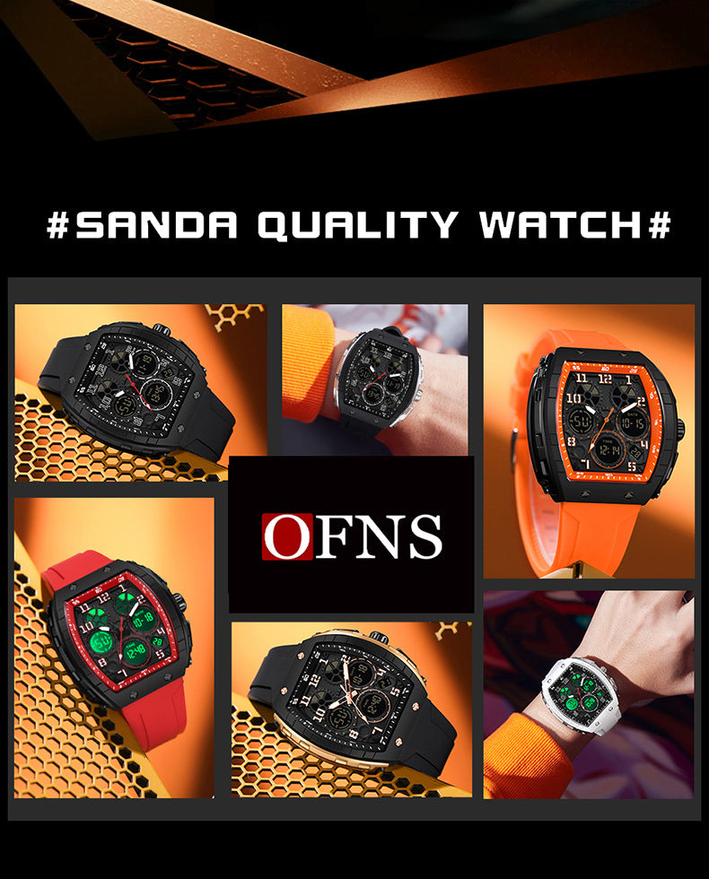 OFNS Dual-Time Digital Sport Watch