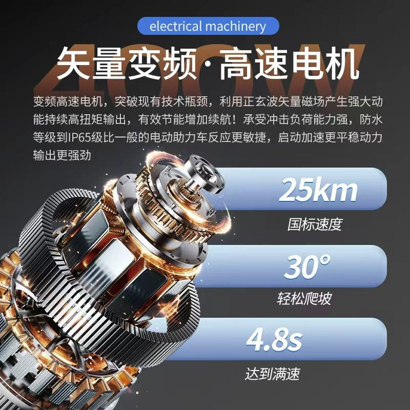 Source Factory Folding Electric Bicycle for Daily Commuting and Commuting with Lithium Battery Electric Bicycle Long Range