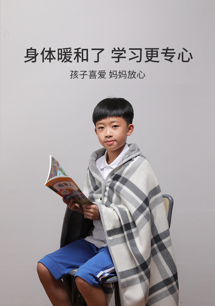 Shawl Blanket, Office Nap Blanket, Lunch Break Blanket, Study Blanket, Leg Cover Blanket, Small Blanket for Student Dormitory, Windproof for Winter