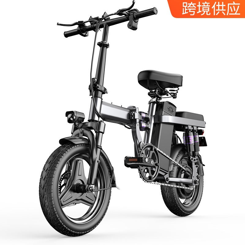 Electric Vehicles Shenzhen Yanxuan Factory New National Standard Aluminum Alloy Driver Driver Adult Folding Electric Bicycle Lithium Battery Cart