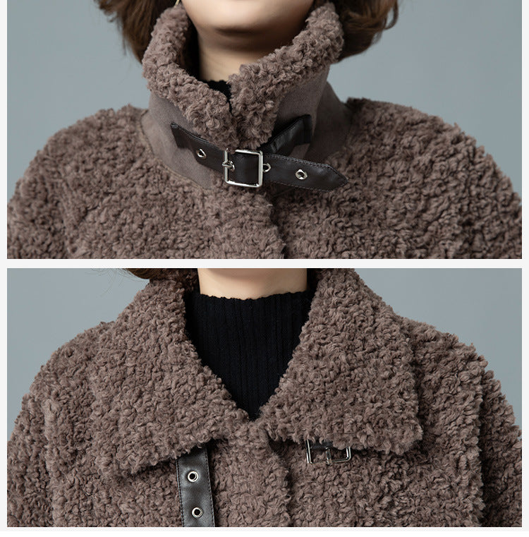 Autumn and winter women's fur coat 2024 new foreign-style fashion all-match winter lamb wool particle velvet coat Padilla Innovations LLC