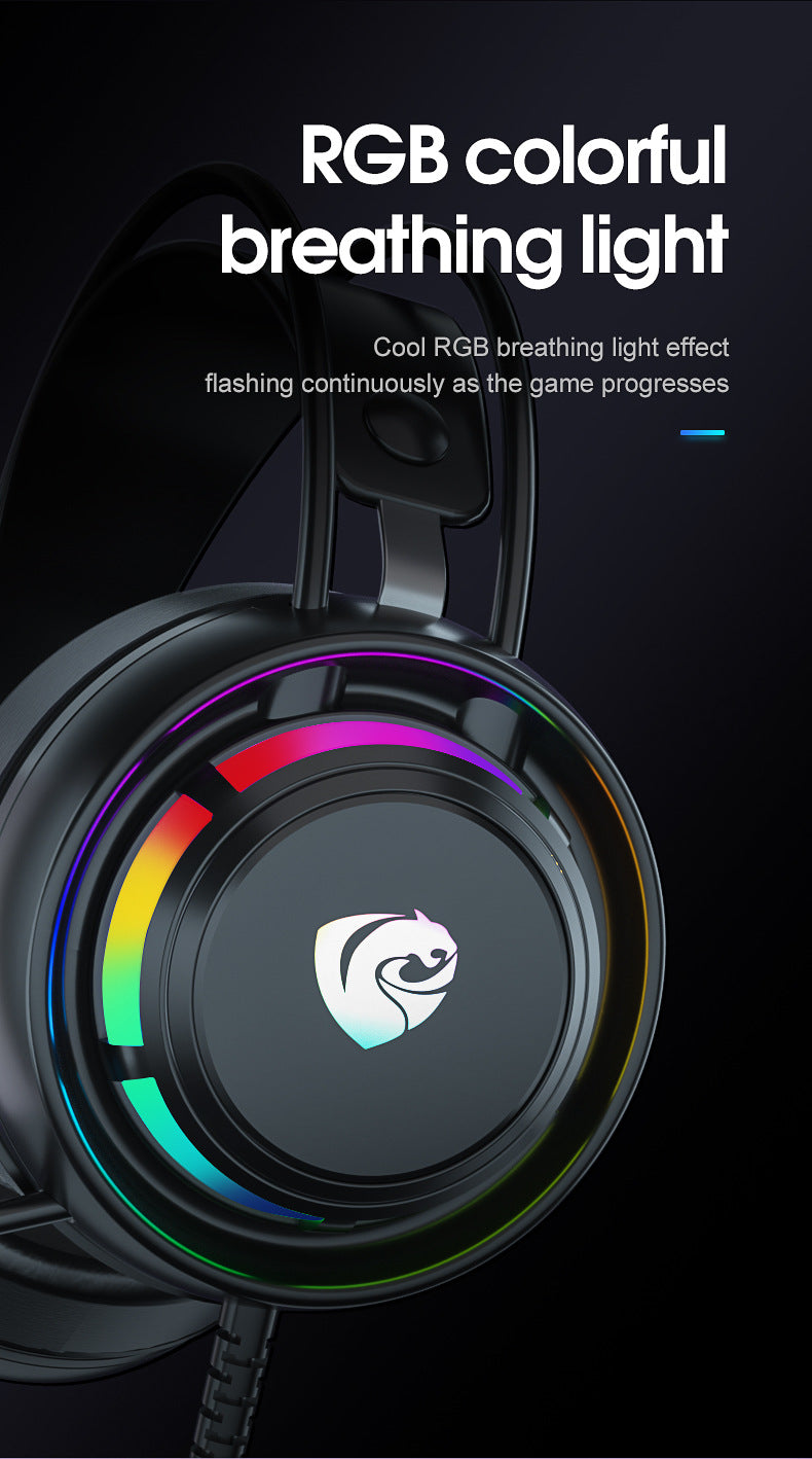 Cross-border PSH-300 computer game headset headset 7.1-channel e-sports with microphone wired subwoofer
