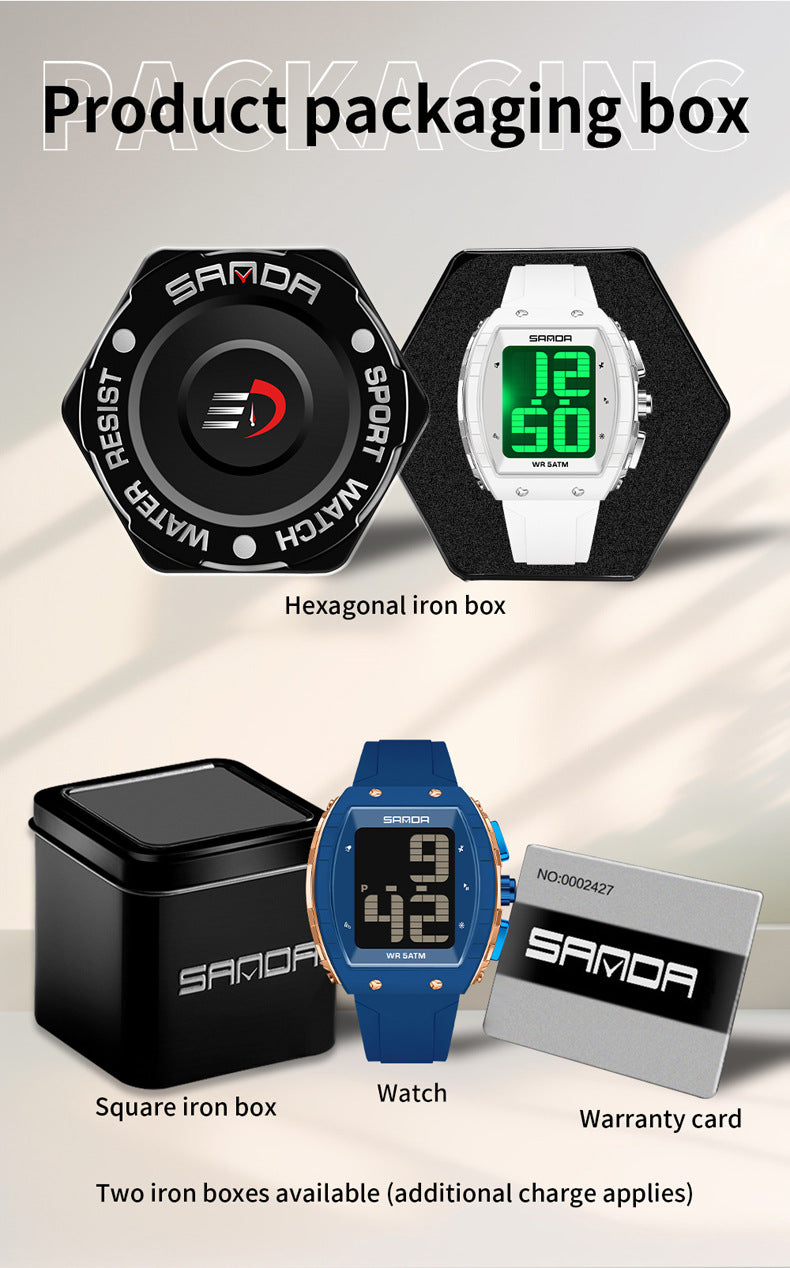 SANDA Large-Screen Talking Digital Watch