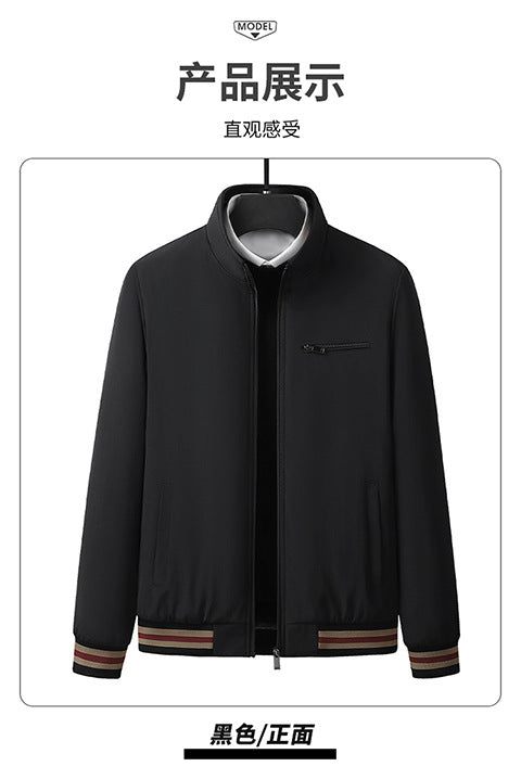 2025 New Men's Autumn and Winter New Youth Jacket Men's Casual Trendy Stand-Up Collar Top Winter Velvet Jacket Padilla Innovations LLC