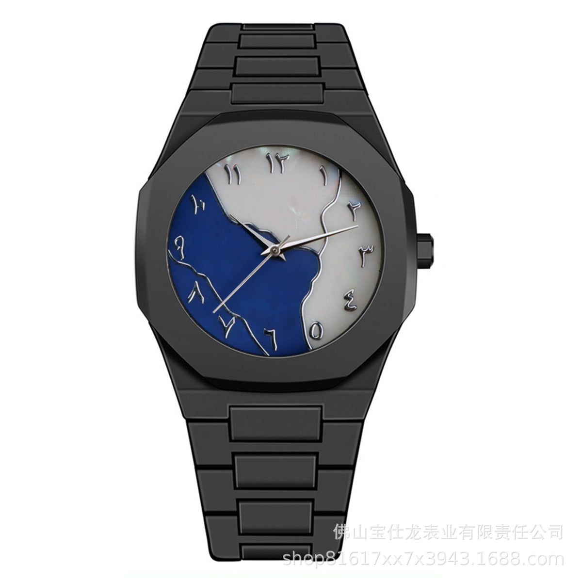 Reloj de cuarzo impermeable unisex Black Warrior