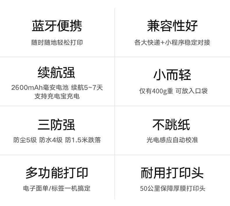 Youku HL30 Portable Bluetooth Thermal Receipt Printer