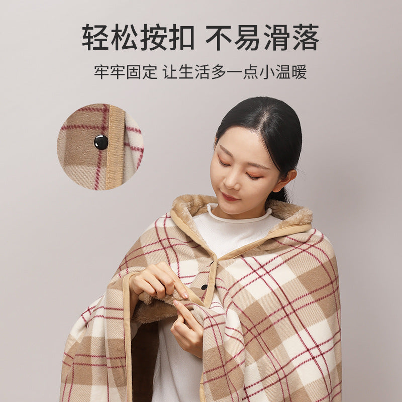 Shawl Blanket, Office Nap Blanket, Lunch Break Blanket, Study Blanket, Leg Cover Blanket, Small Blanket for Student Dormitory, Windproof for Winter