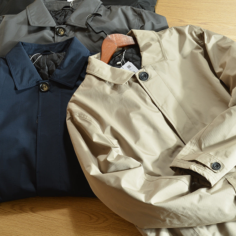 Windproof and Waterproof 89 Euros ~ Men's Quilted Warm Winter Outwear Mid-Length Windbreaker Outwear Padilla Innovations LLC