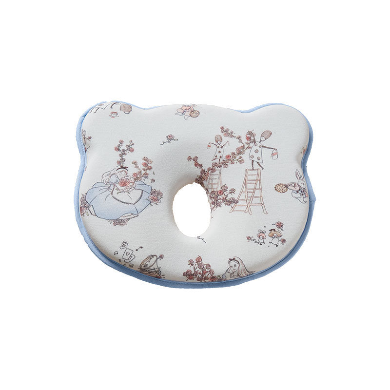 Baby styling pillow newborn correction head type correction baby anti-deviation head breathable 0 to 6 months silicone pillow