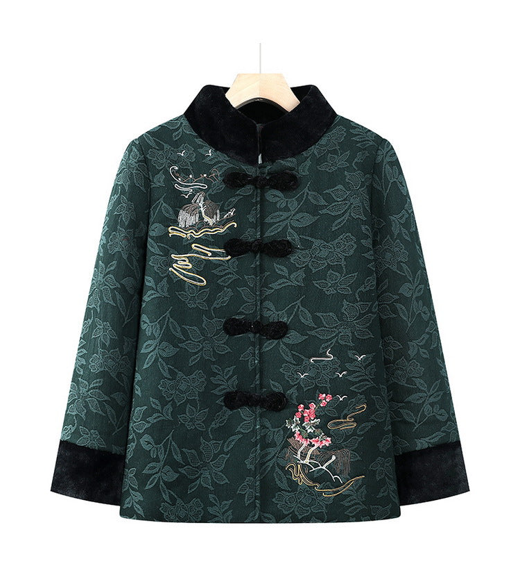Grandma's Winter Coat Tang Coat Cotton Coat Old People's Mother's Winter Lamb Fleece Cotton Coat Coat Old Lady Old People's Cotton Coat Padilla Innovations LLC