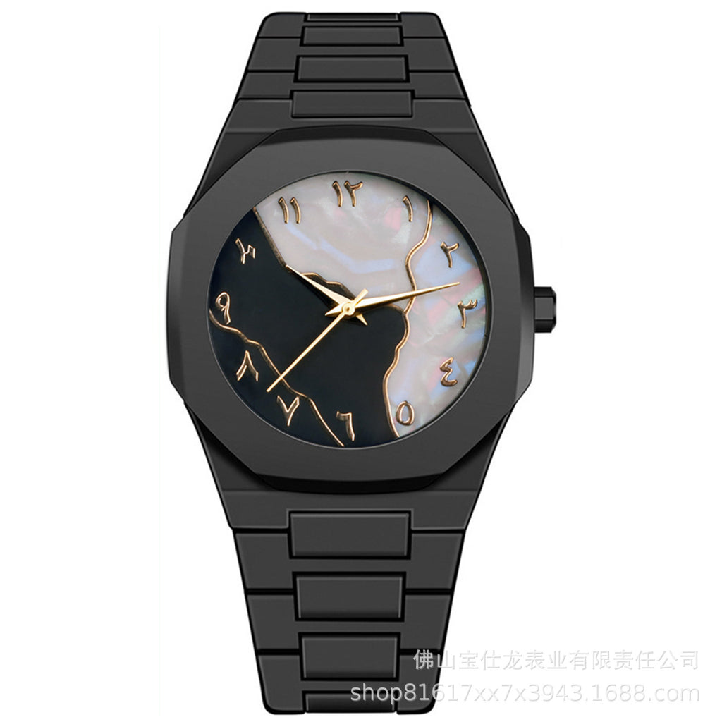 Reloj de cuarzo impermeable unisex Black Warrior