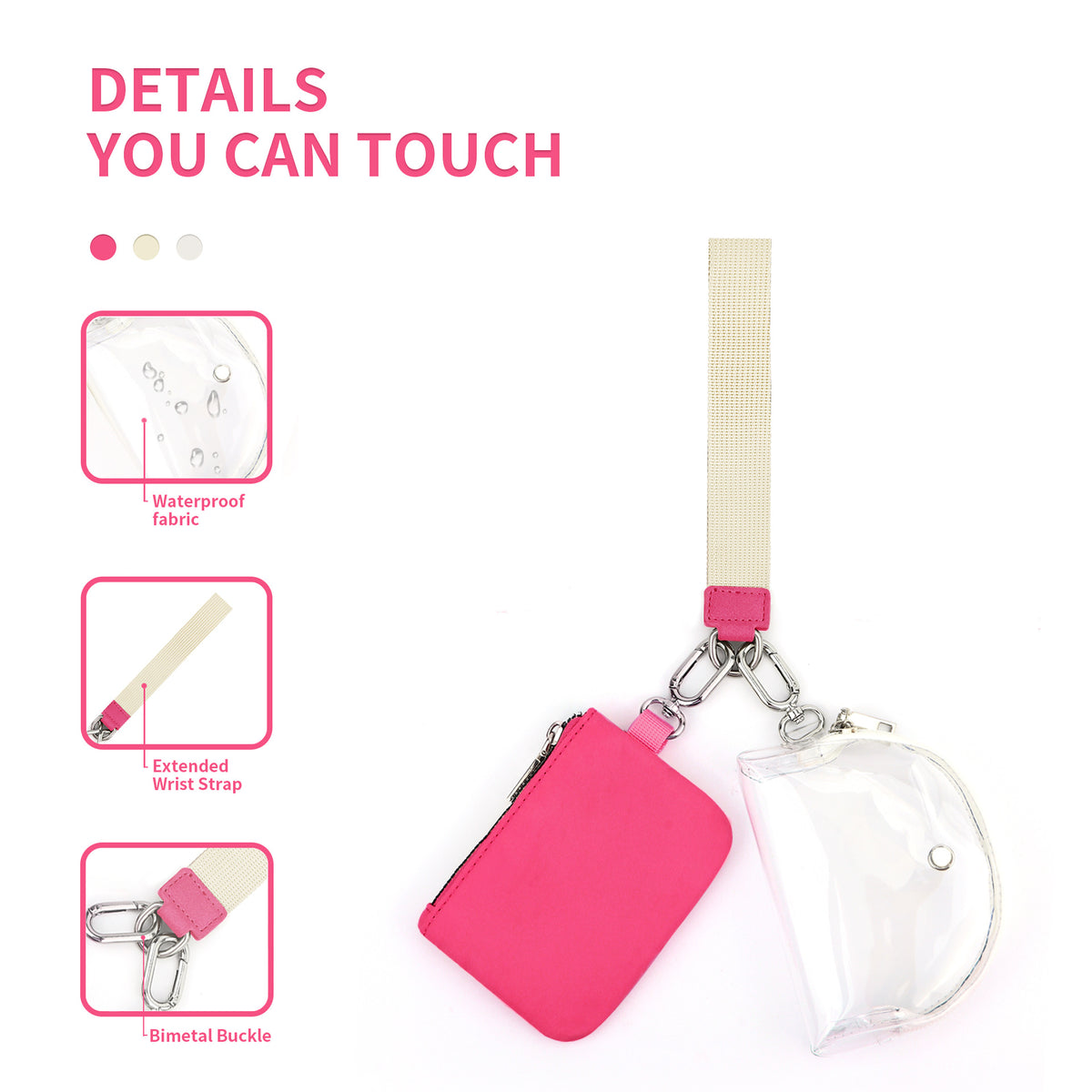 Lightweight Wristlet Card & Coin Purse