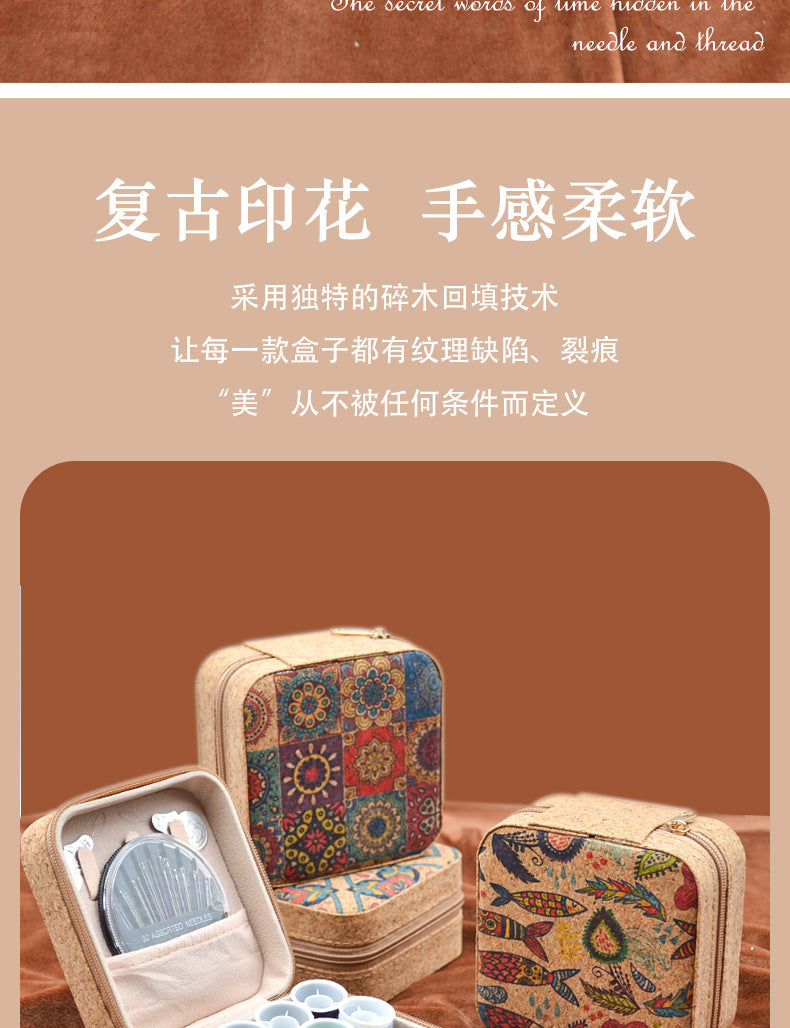 Vintage Sewing Box & Thread Kit Collection