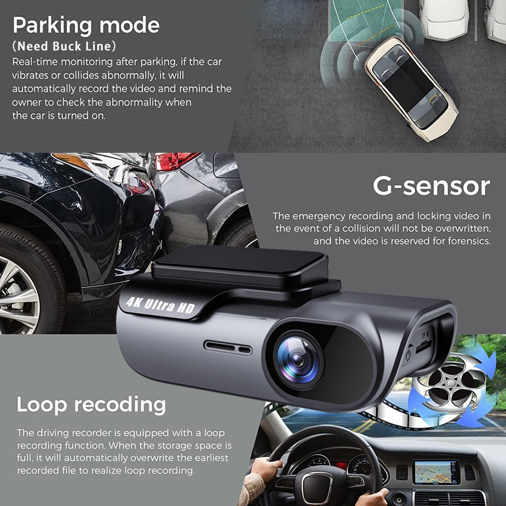 4K Wi-Fi Night-Vision Dash Camera