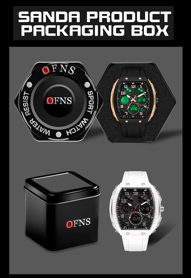 OFNS Dual-Time Digital Sport Watch
