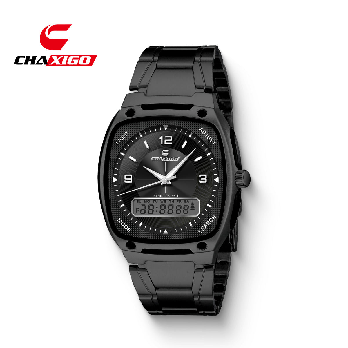 CHAXIGO Men’s Luminous Square Watch — Supplier-Listed 30 m Water Resistance