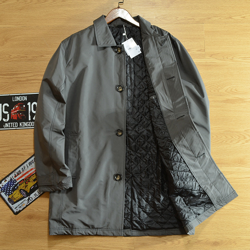 Windproof and Waterproof 89 Euros ~ Men's Quilted Warm Winter Outwear Mid-Length Windbreaker Outwear Padilla Innovations LLC