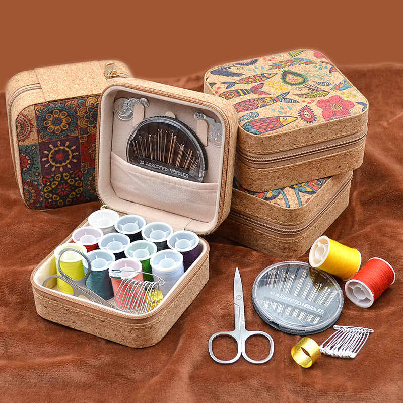 Vintage Sewing Box & Thread Kit Collection