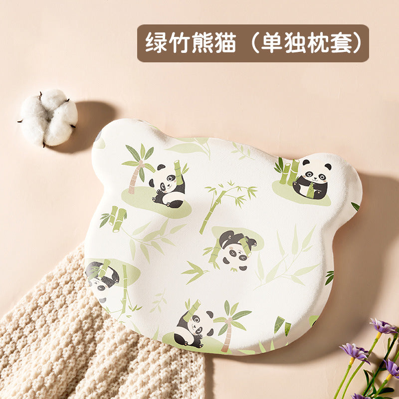 Baby styling pillow newborn correction head type correction baby anti-deviation head breathable 0 to 6 months silicone pillow