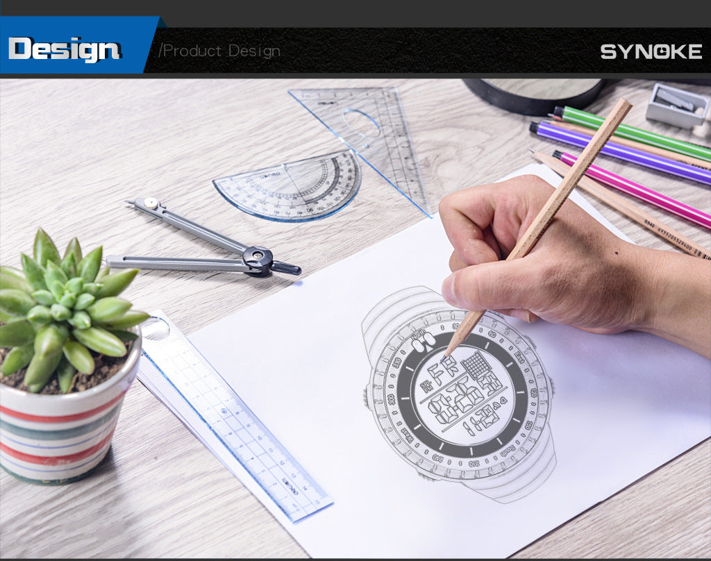 SYNOKE Outdoor Waterproof Digital Watch