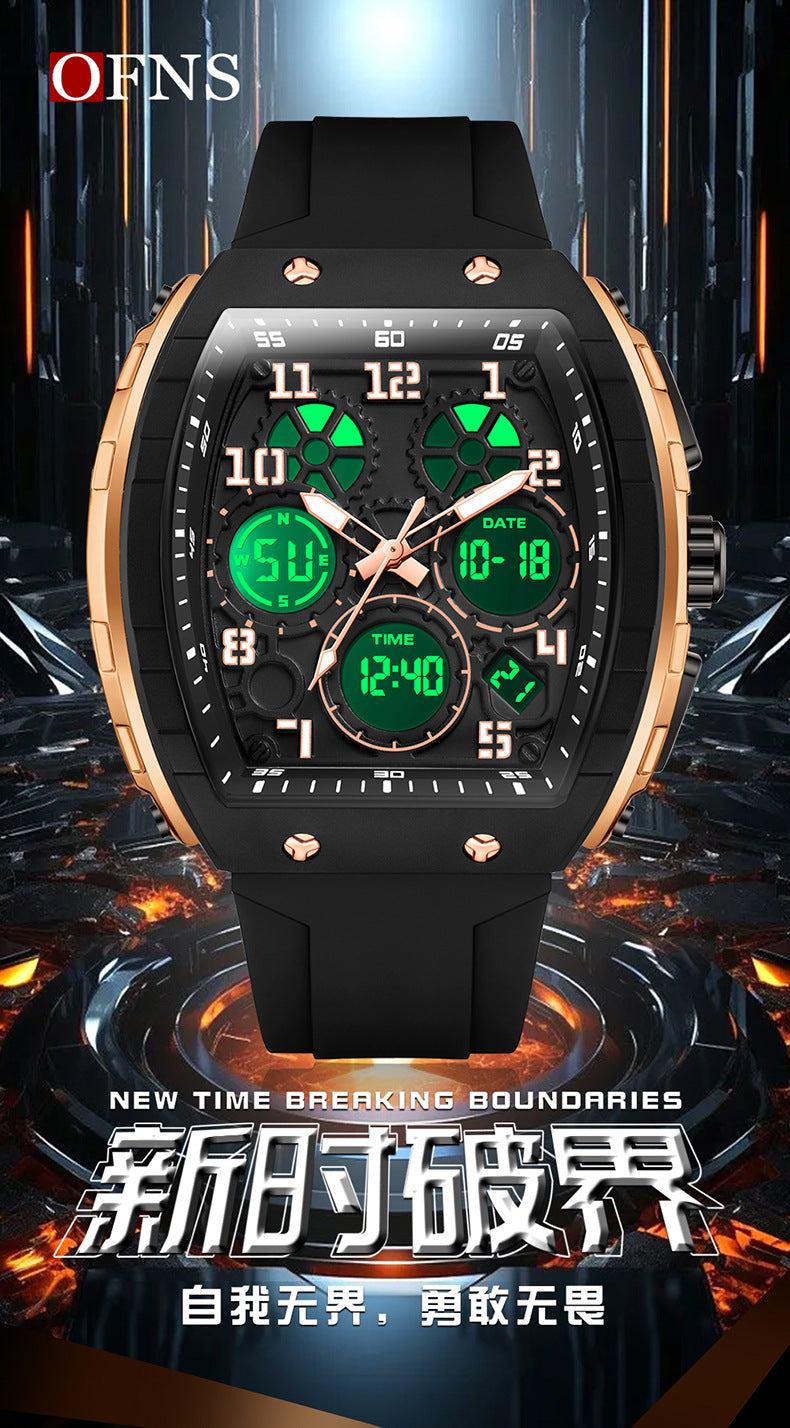 OFNS Dual-Time Digital Sport Watch
