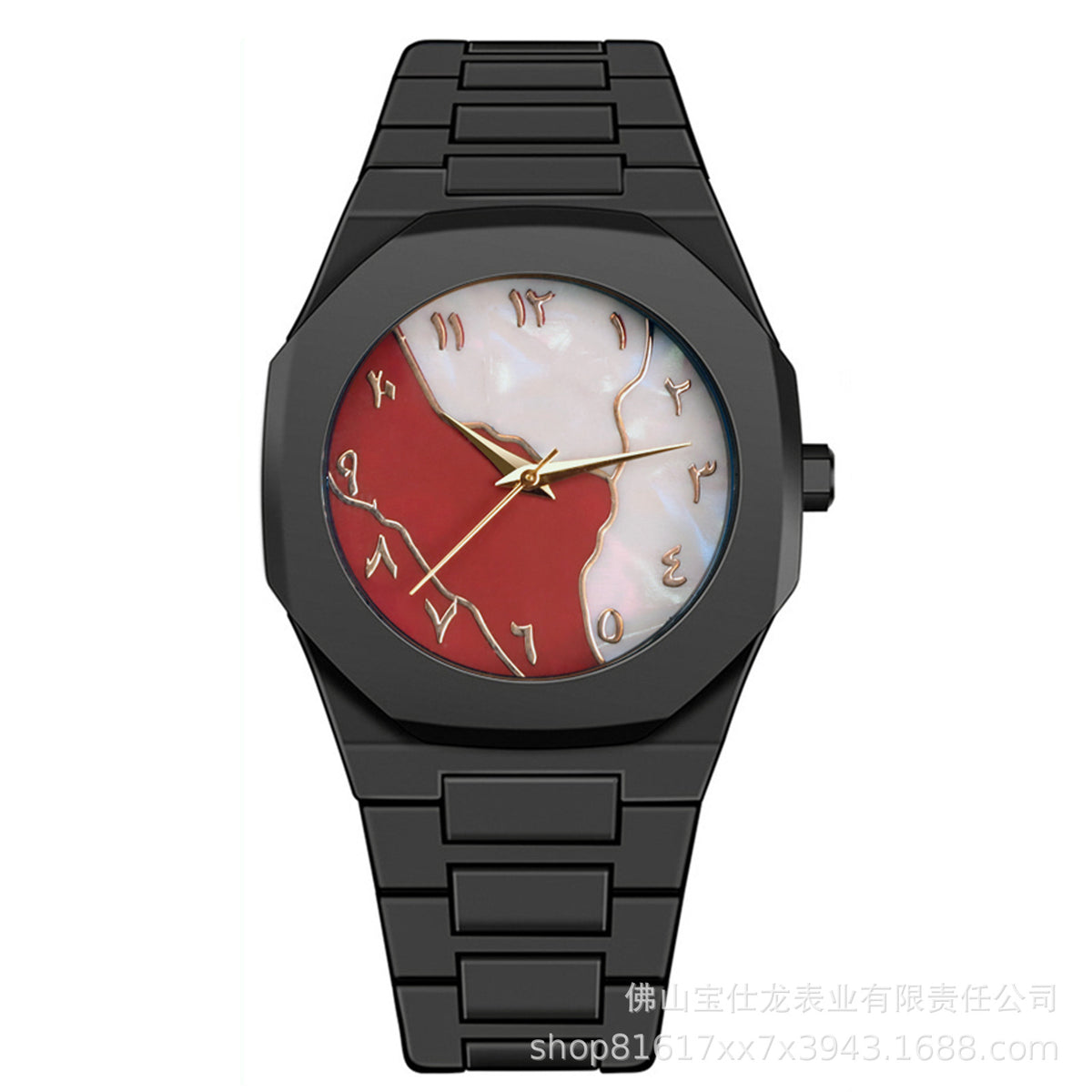 Reloj de cuarzo impermeable unisex Black Warrior