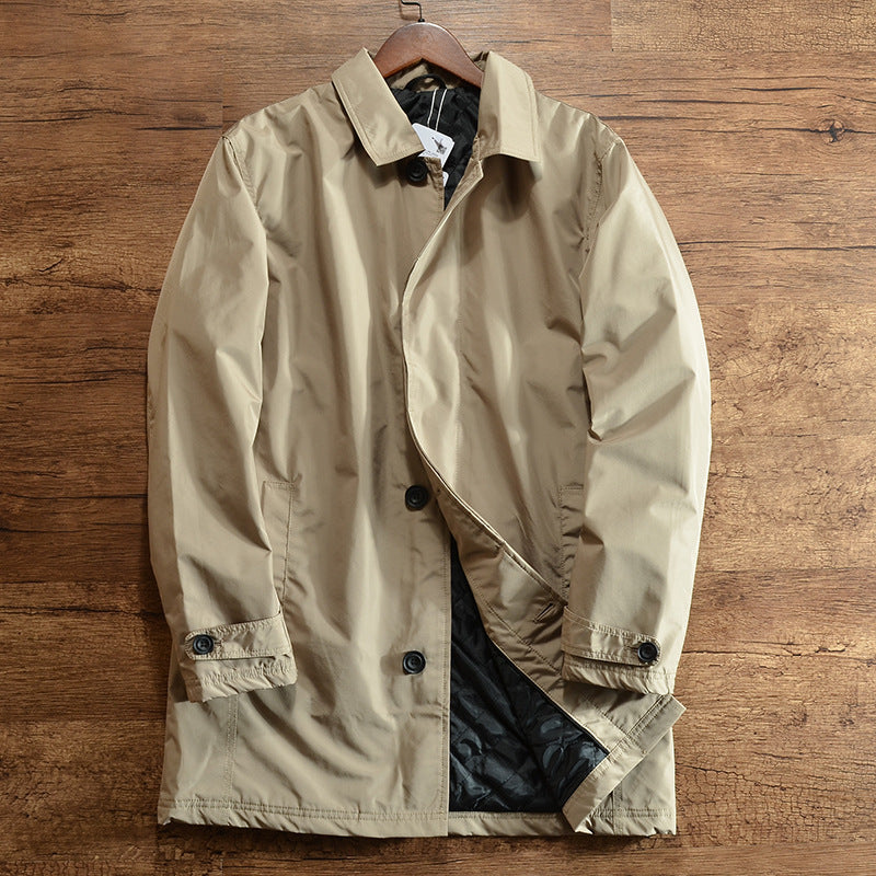Windproof and Waterproof 89 Euros ~ Men's Quilted Warm Winter Outwear Mid-Length Windbreaker Outwear Padilla Innovations LLC