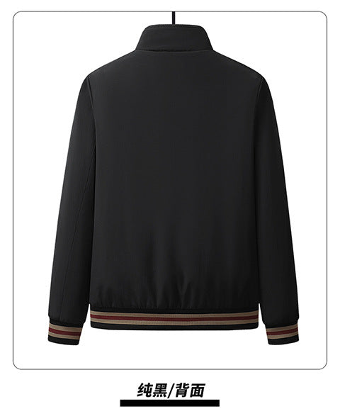 2025 New Men's Autumn and Winter New Youth Jacket Men's Casual Trendy Stand-Up Collar Top Winter Velvet Jacket Padilla Innovations LLC