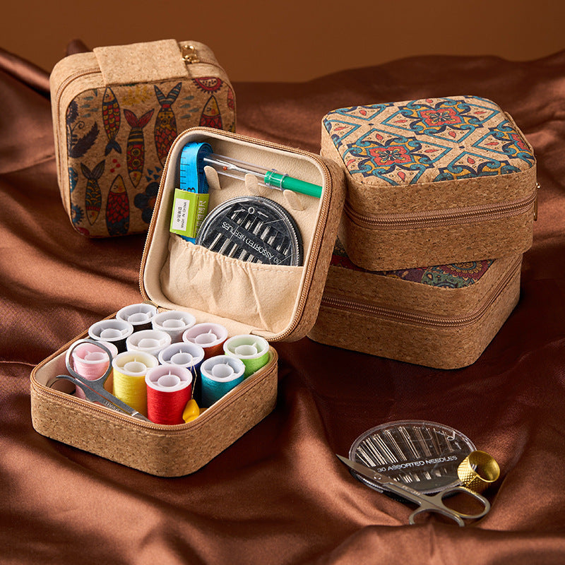Vintage Sewing Box & Thread Kit Collection