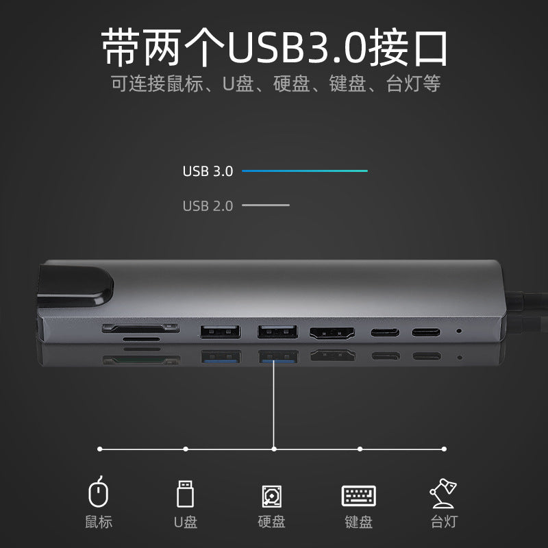 USB-C Multiport Docking Station – 3-in-1 to 8-in-1