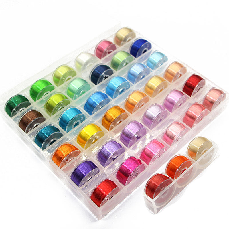 25-Color Silk Embroidery Thread Set