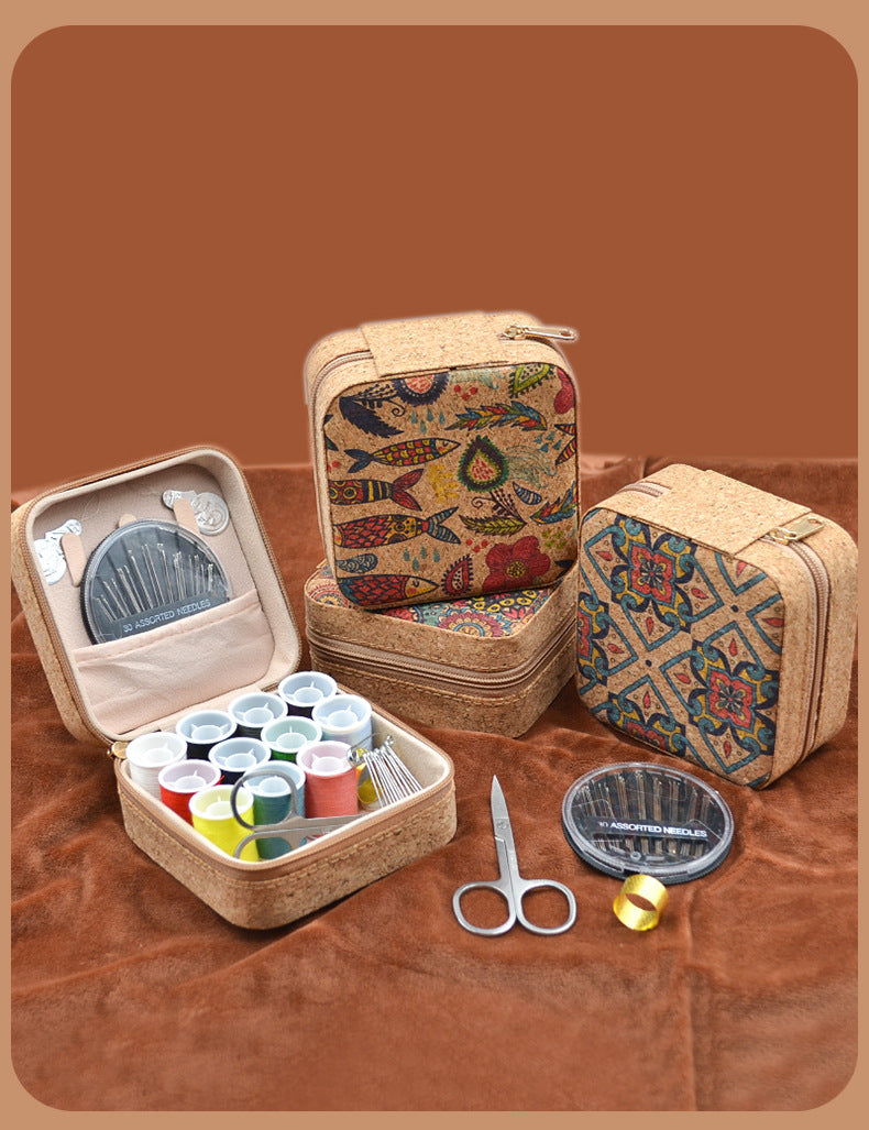 Vintage Sewing Box & Thread Kit Collection