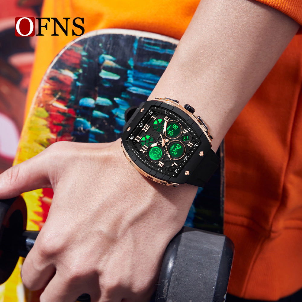 OFNS Dual-Time Digital Sport Watch