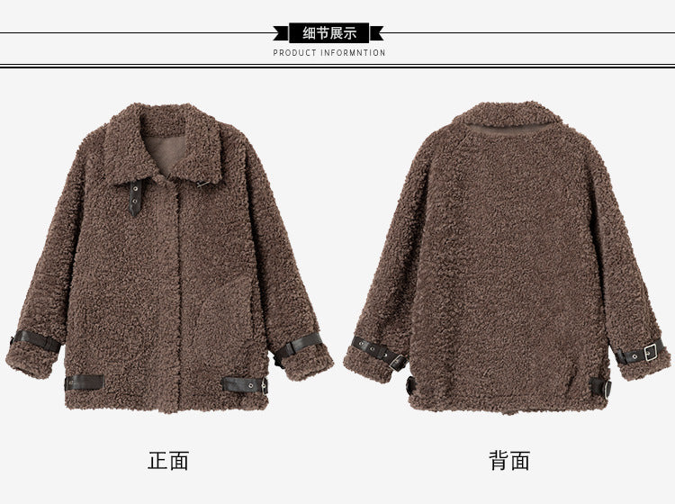 Autumn and winter women's fur coat 2024 new foreign-style fashion all-match winter lamb wool particle velvet coat Padilla Innovations LLC
