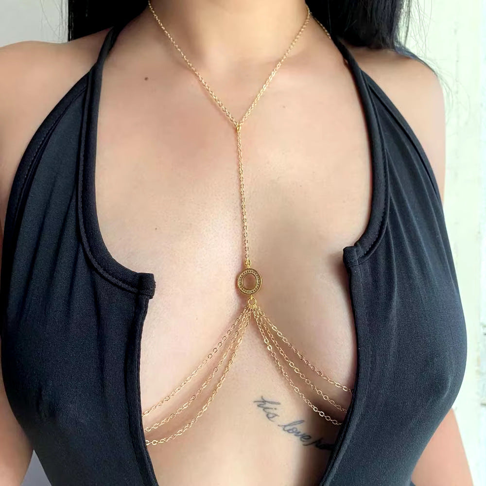 Sequin Tassel Beach Body Chain