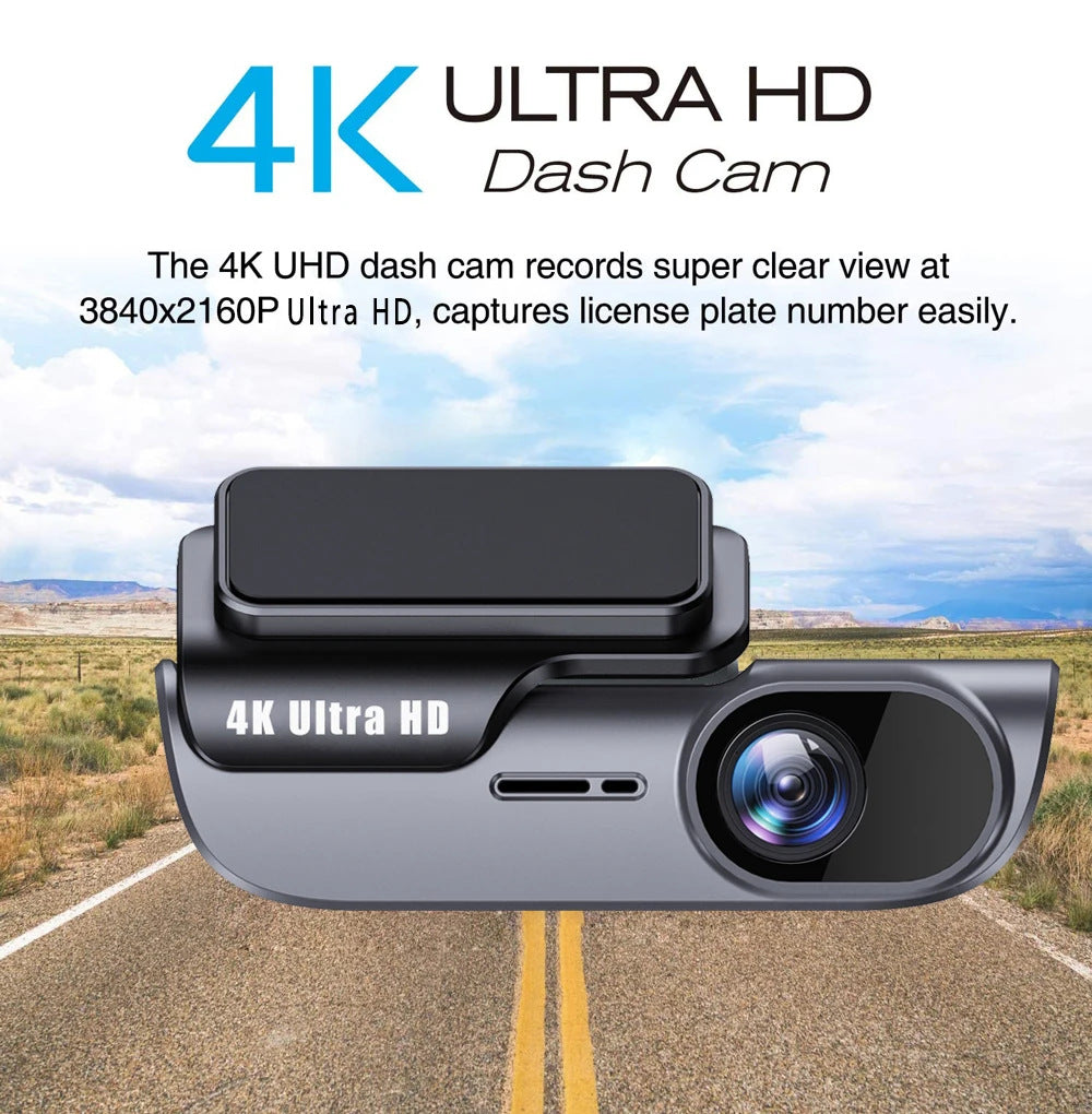 4K Wi-Fi Night-Vision Dash Camera