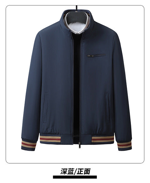 2025 New Men's Autumn and Winter New Youth Jacket Men's Casual Trendy Stand-Up Collar Top Winter Velvet Jacket Padilla Innovations LLC