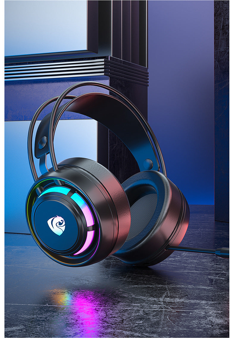 Cross-border PSH-300 computer game headset headset 7.1-channel e-sports with microphone wired subwoofer
