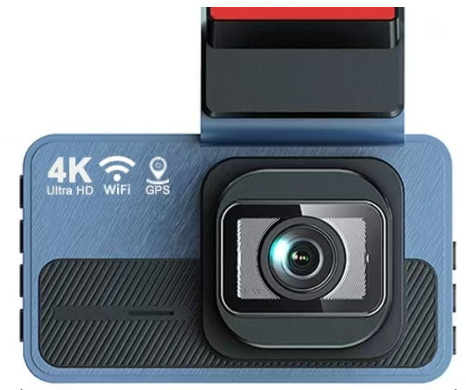 4K Front + 1080p Rear Wi-Fi Dash Camera with ADAS/GPS Options
