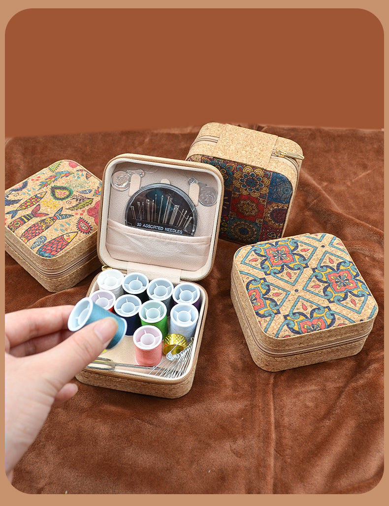 Vintage Sewing Box & Thread Kit Collection