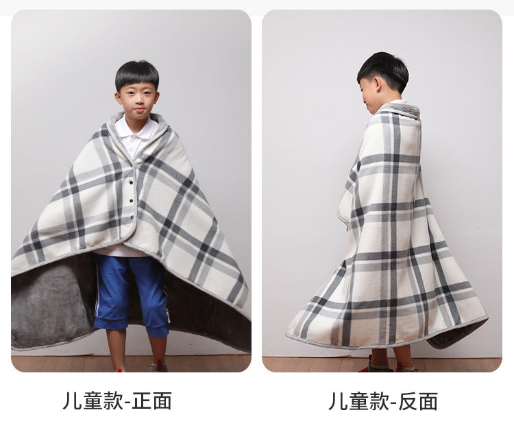 Shawl Blanket, Office Nap Blanket, Lunch Break Blanket, Study Blanket, Leg Cover Blanket, Small Blanket for Student Dormitory, Windproof for Winter