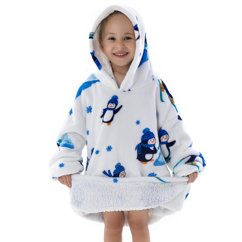 Oversized Baby Flannel Wearable Blanket